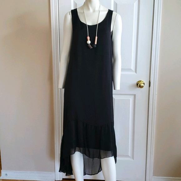Black silk summer dresses - Picture 1 of 4